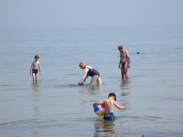 Badefreuden im seichten Wasser